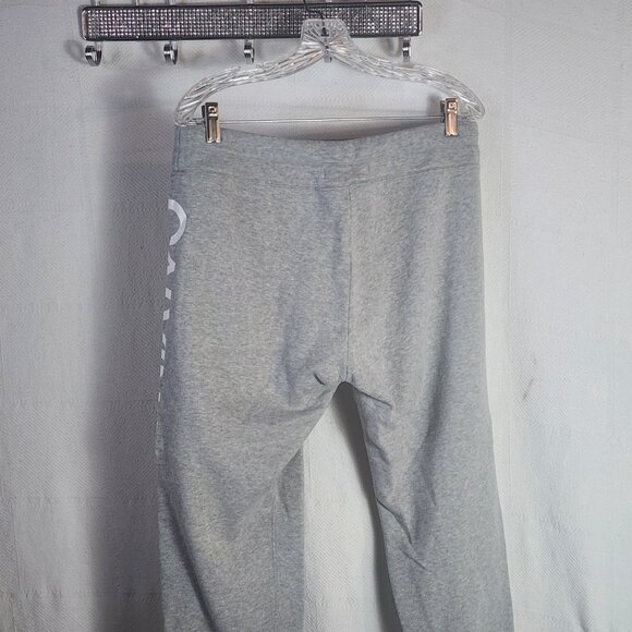 Calvin Klein Jeans Grey White Logo Cotton Poly Pull On Drawstring Joggers Size M - Picture 7 of 16
